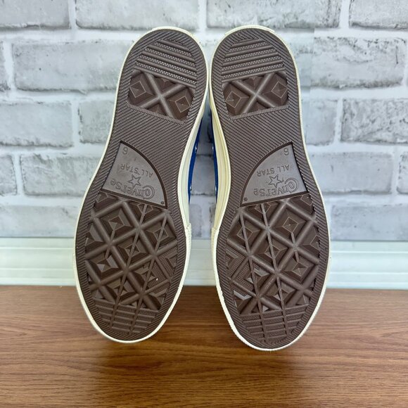 🖤Converse Chuck Taylor Hi Women Shoes Sz 12 Comme des Garcons PLAY Blue 171846C - Picture 9 of 13